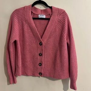 Old Navy Coral/Pink Chunky Sweater